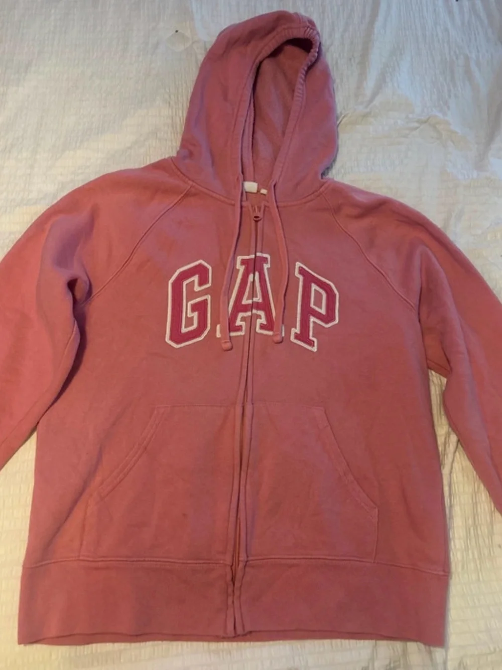 GAP Girls Rose Pink Hooded Zip Sweatshirt